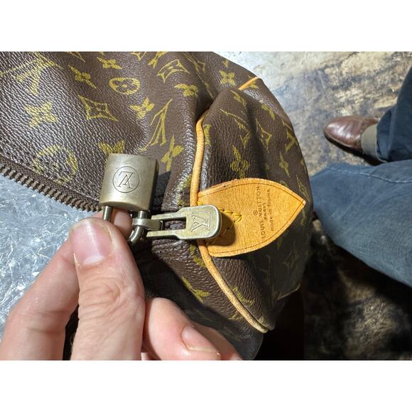 Louis Vuitton Boston Bag M41428 Keepall 45 Brown 941SA FREE COA - Picture 8 of 8